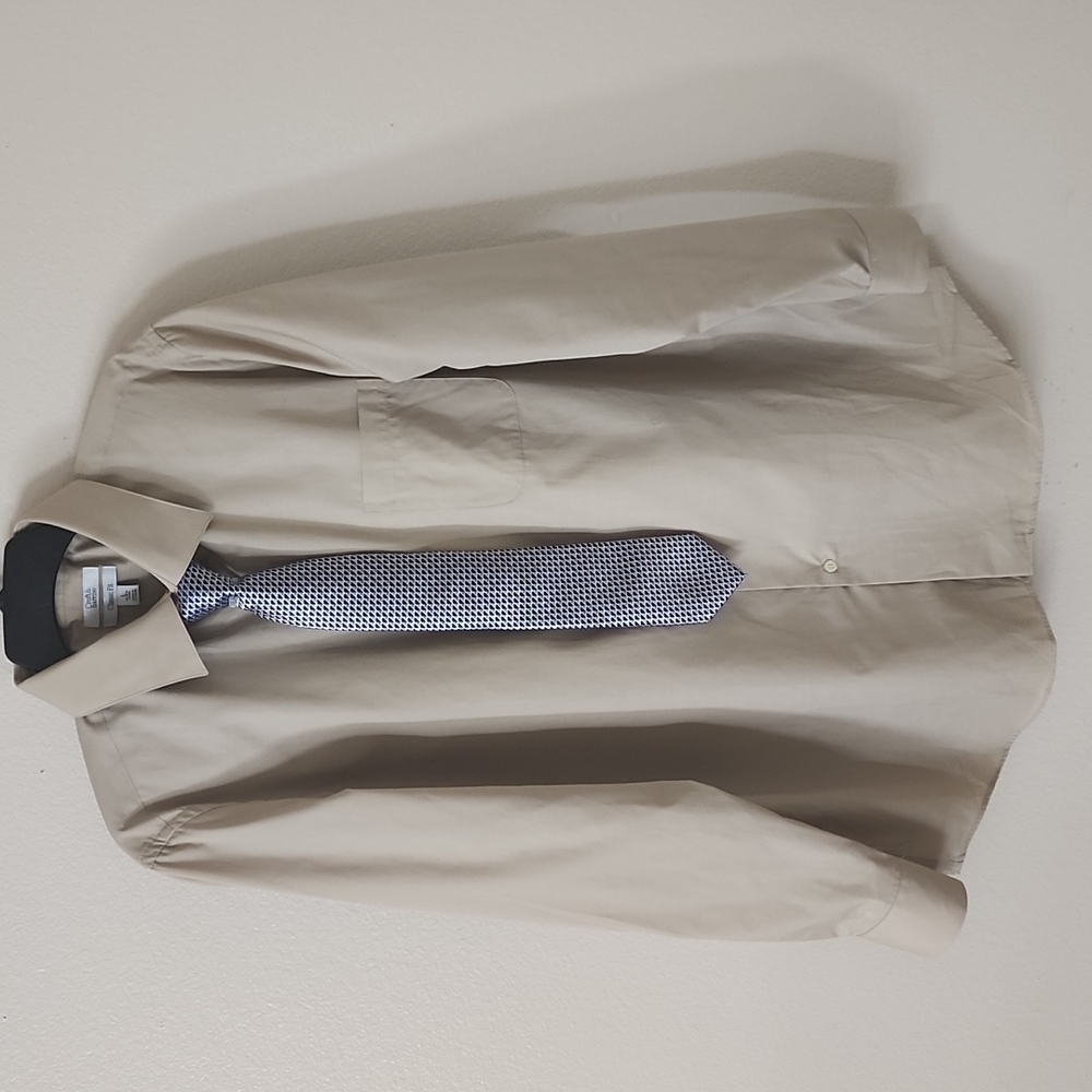 Mens Dress Shirt With Matching Tie